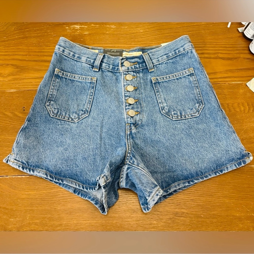 Levi's Blue High Waist Shorts